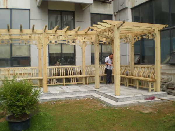 南京防腐木廊架-雕景坊防腐木廊架 - 产品库 - 手机九.